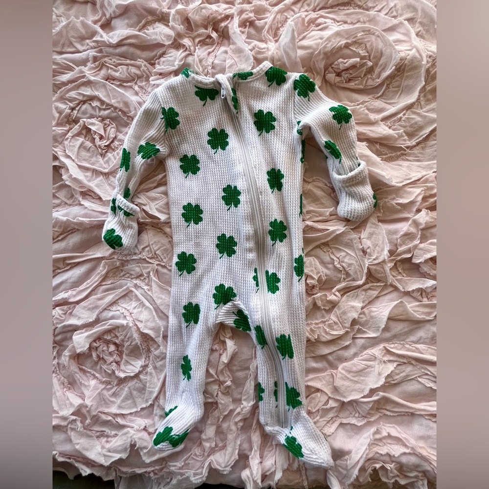 Waffle Spearmint Love St Patrick Irish Clover Pajama